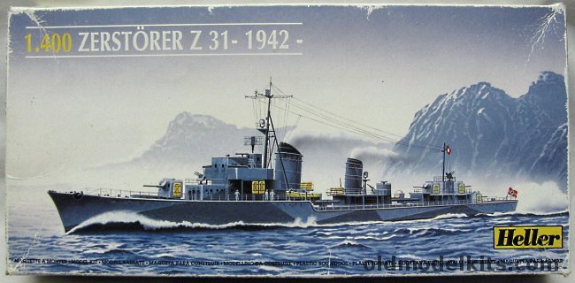 Heller 1/400 Z-31 Destroyer (Z31) - 1942, 81010 plastic model kit